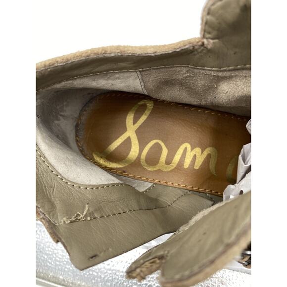 Sam Edelman Posey Women's Boots Booties Ankle Harness Suede Taupe Western Sz 8.5 - Picture 9 of 11